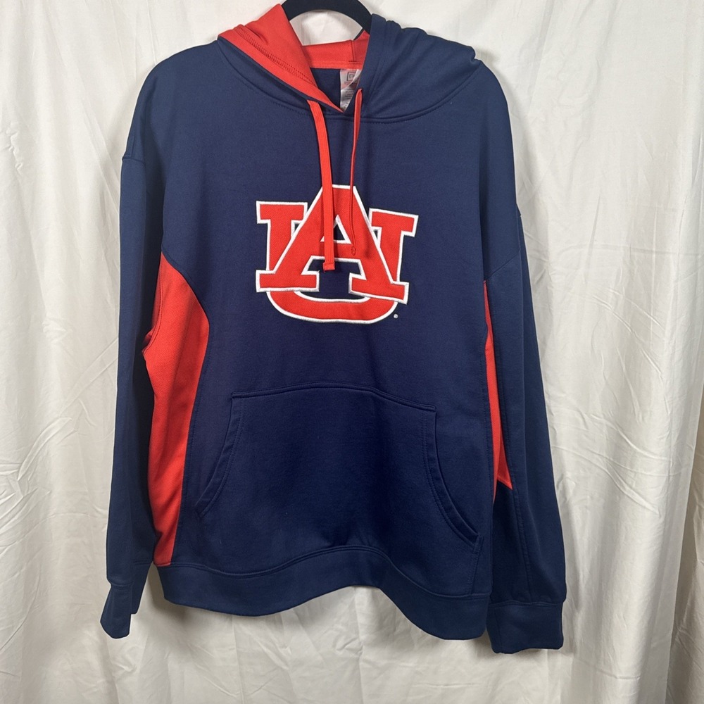 Auburn University Navy Orange Hoodie Proedge Size XL‎